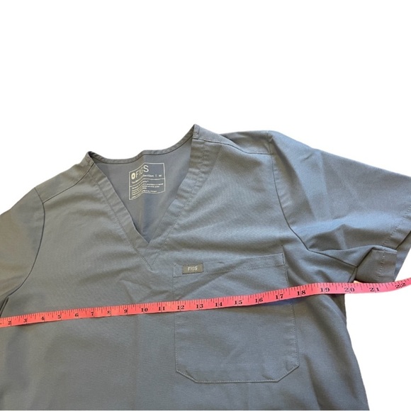 FIGS blue gray scrub top size medium - Picture 5 of 8